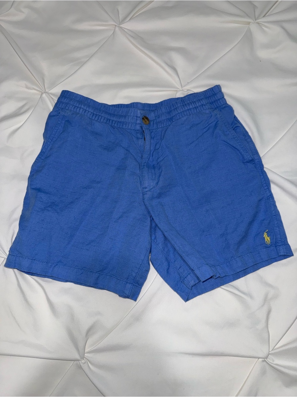 Ralph Lauren Boys Blue Polo Cotton Shorts